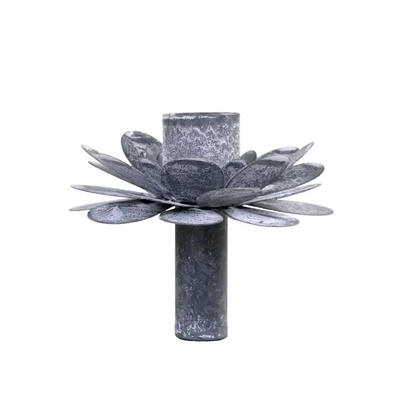 Portavelas de metal para botellas modelo piña