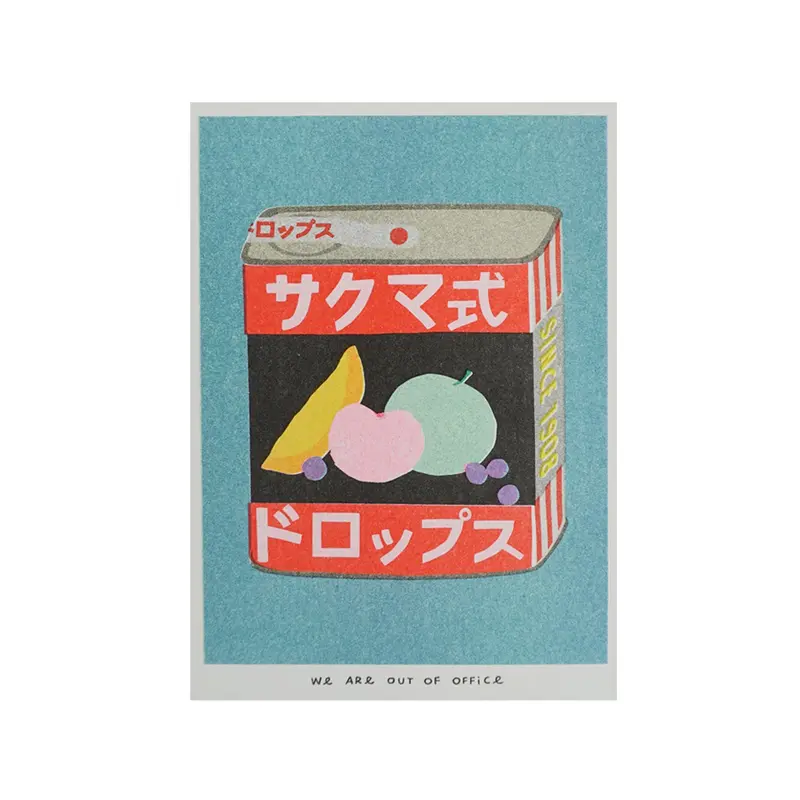 Print Riso We are out of office - Lata Sakuma Drops