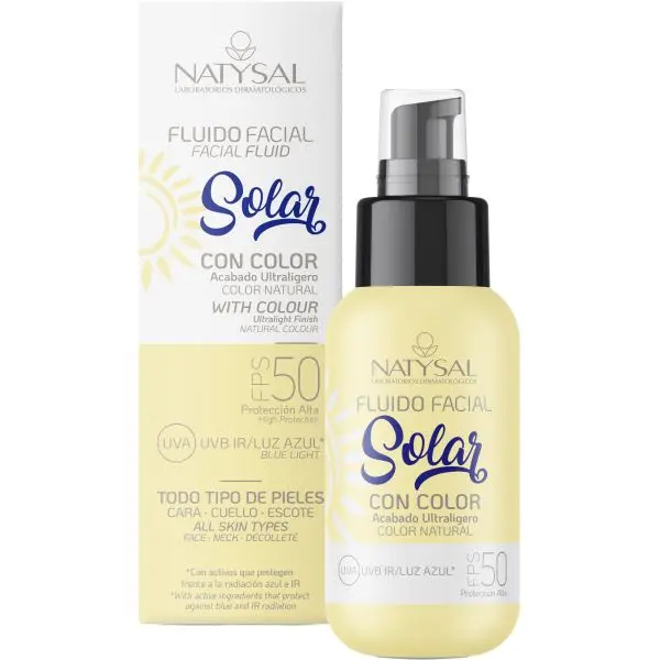 Protección solar Facial SPF 50 con color/ sin color
