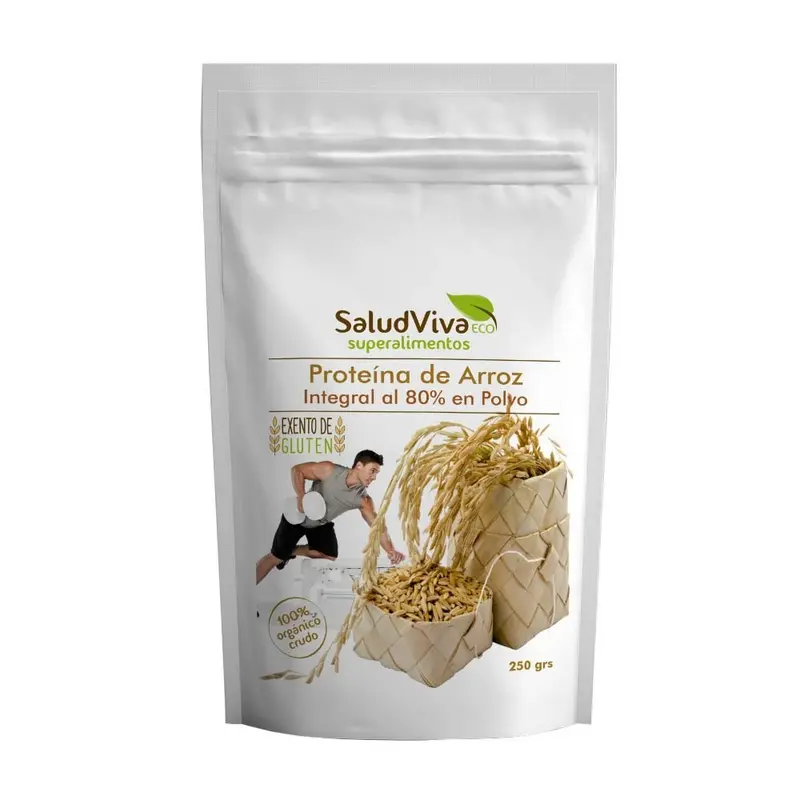 Proteína de arroz 80% 250g Eco - SALUD VIVA