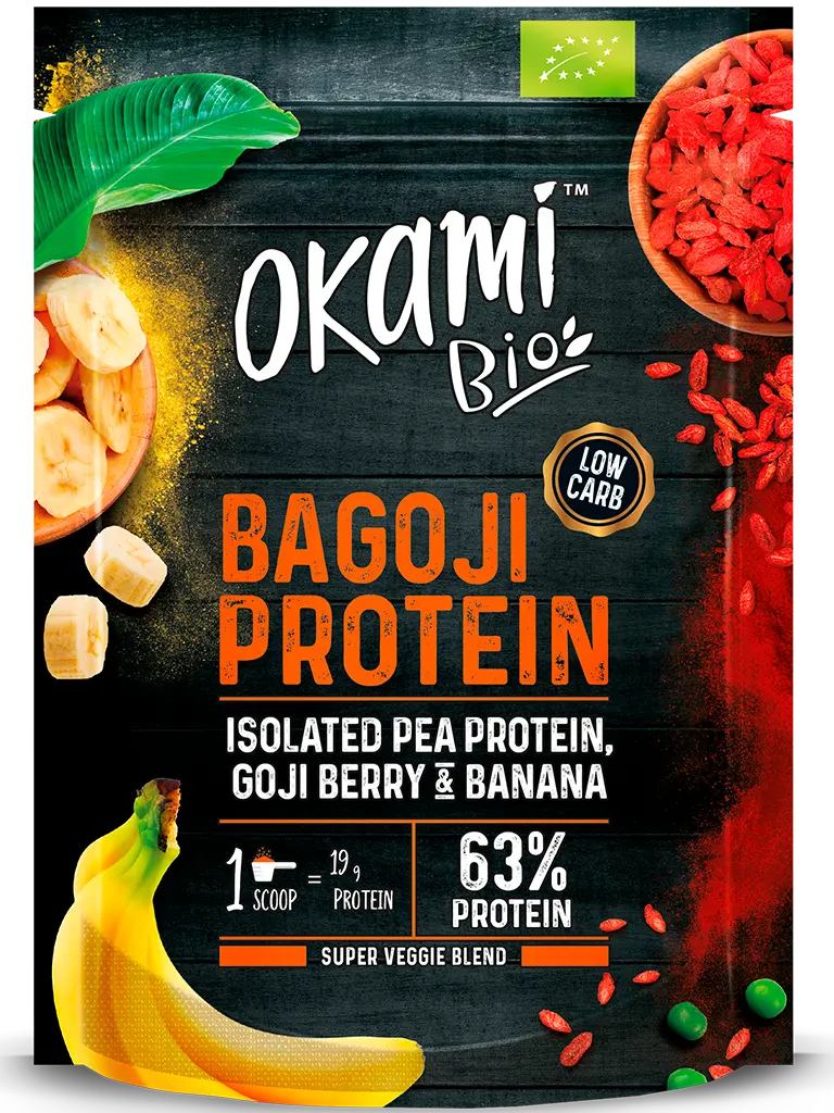 Proteína de Guisante, Goji Berry y Plátano Ecológica