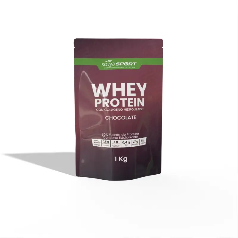 Proteina Whey de suero de leche chocolate Doypack 1 kg - SOTYA