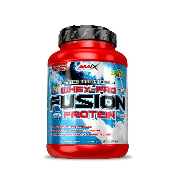 Proteína Whey-Pro Fusion AMIX 1kg, BANANA