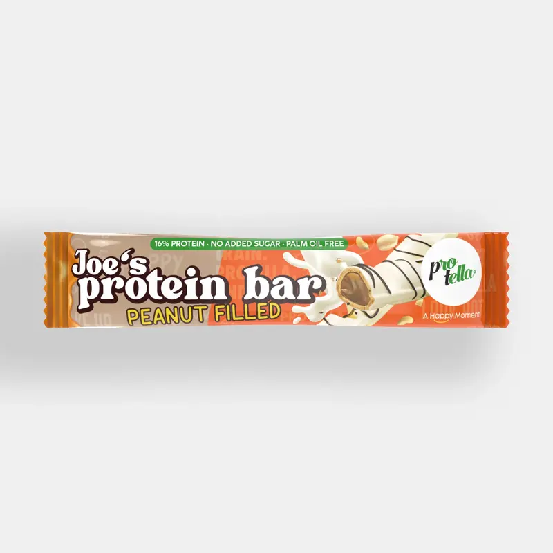 Protella Joe's Protein Bar White Chocolate y Cacahuete – Caja 15 Barritas