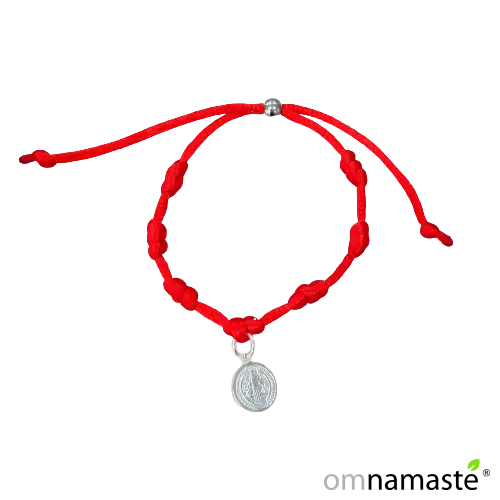 Pulsera 7 Nudos San Benito Plata