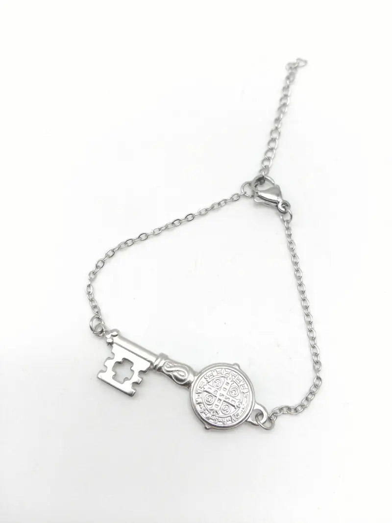 Pulsera acero llave San Benito