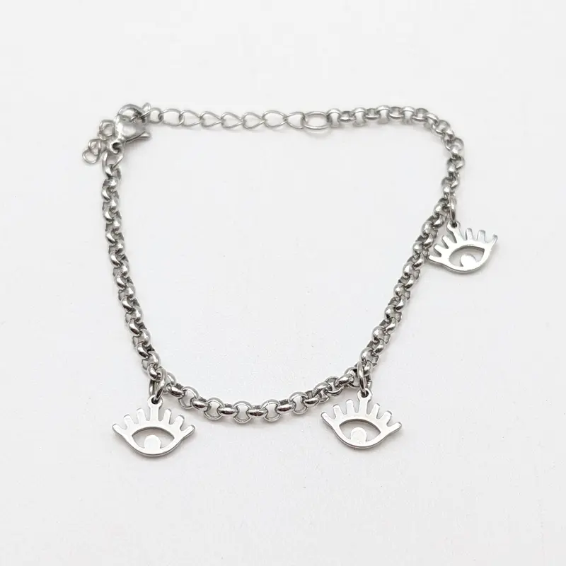 Pulsera Acero Ojos