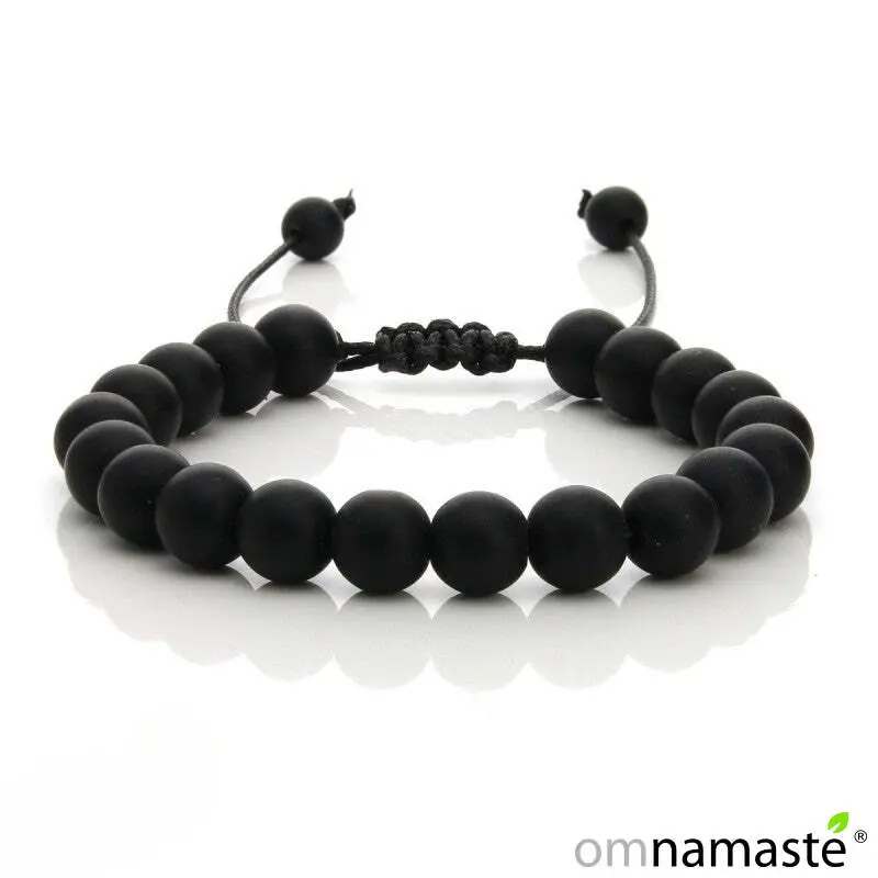 Pulsera ajustable Piedra Bian Bola 8mm