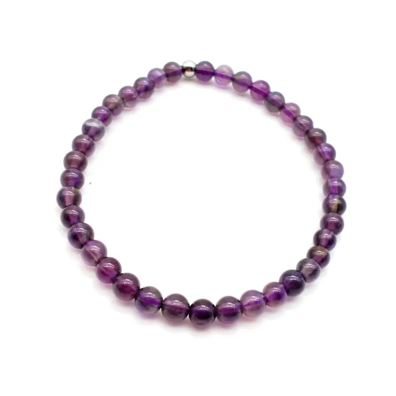 Pulsera bola rodada 4mm amatista