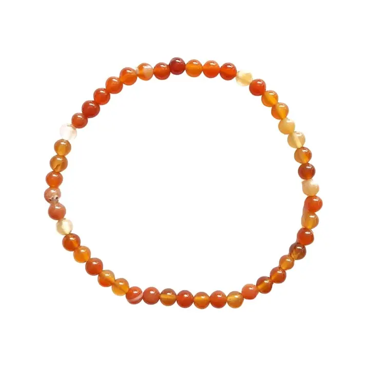 Pulsera cornalina bola 4mm