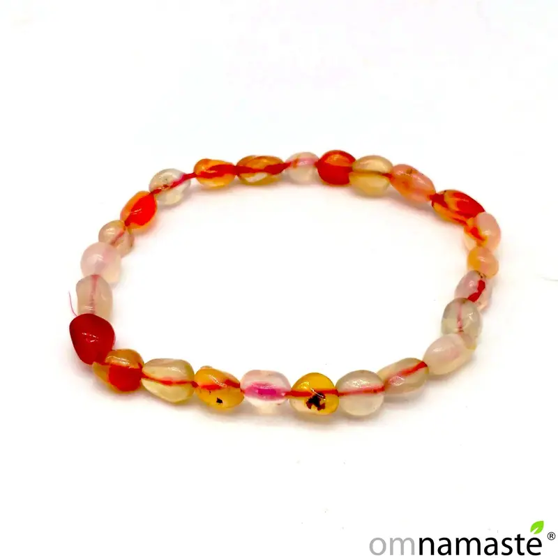 Pulsera cornalina oval
