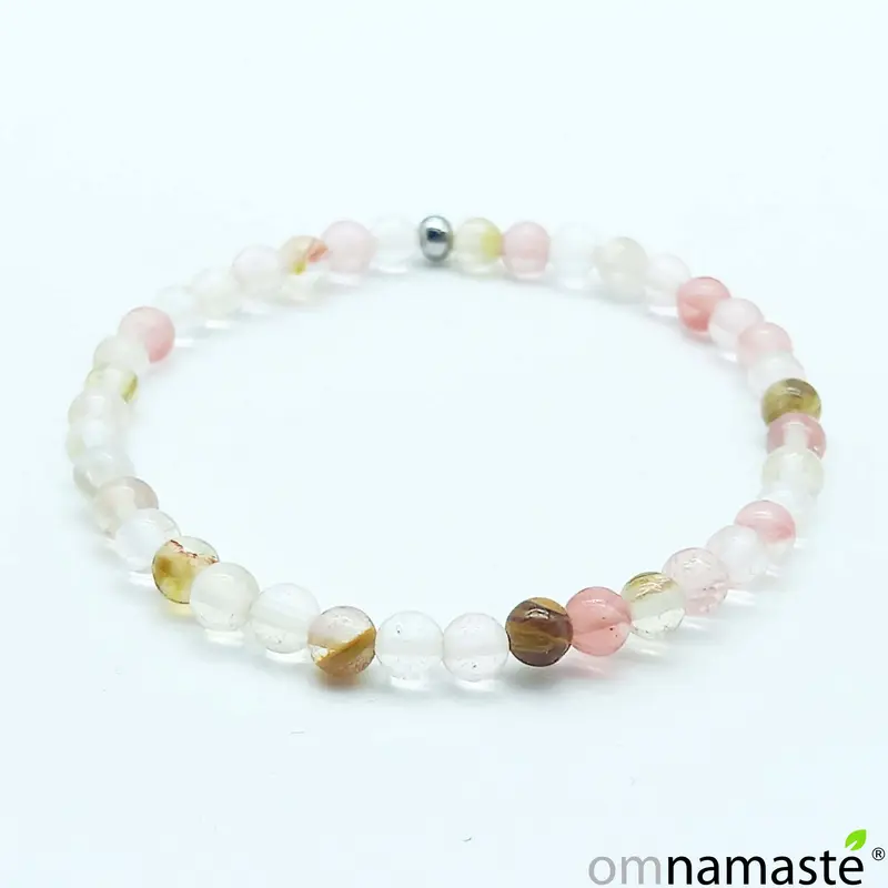 pulsera cuarzo variado bola 4mm
