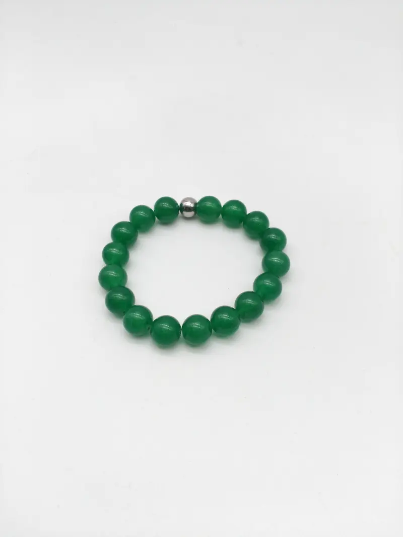 Pulsera Cuarzo Verde bola 10mm