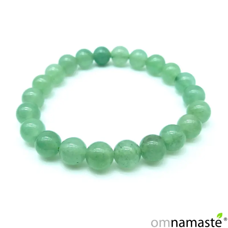 pulsera cuarzo verde bola 8mm