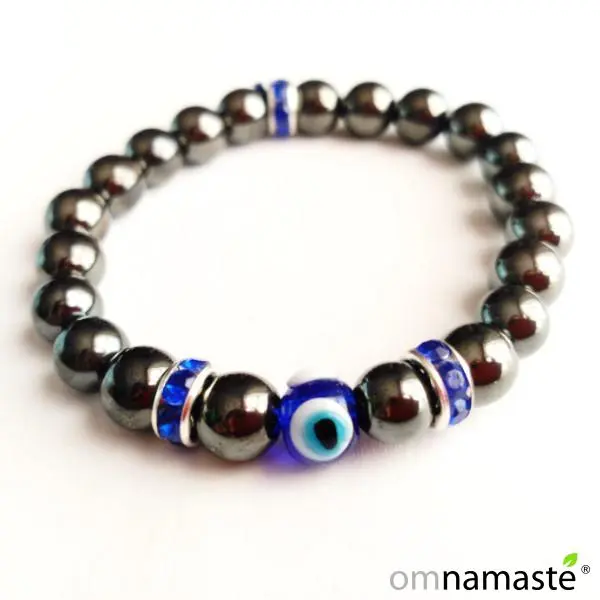 Pulsera Hematite Protección Bola 8 mm