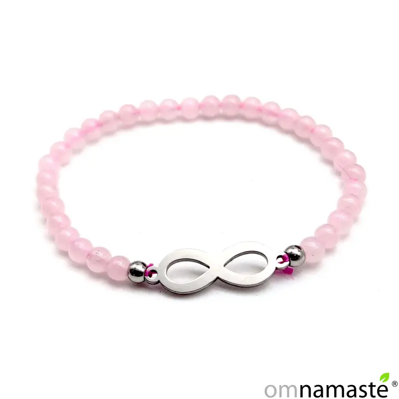 Pulsera mineral bola 4 infinito central