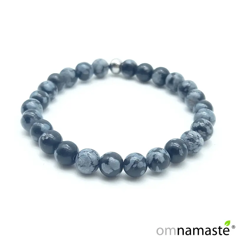 pulsera obsidiana nevada bola 6mm
