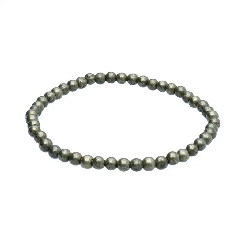 Pulsera pirita bola 4mm atrae dinero