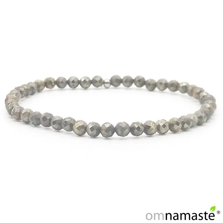 Pulsera pirita facetada 4mm atrae dinero