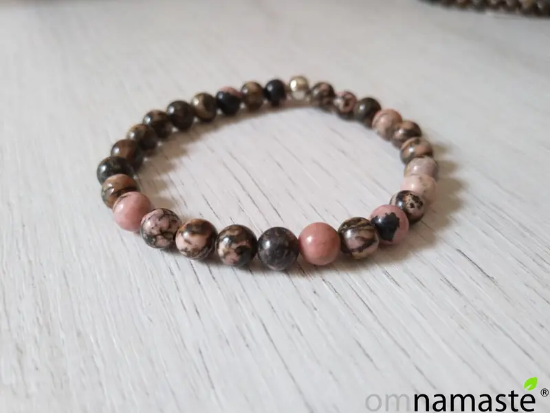 Pulsera Rodonita bola 6mm