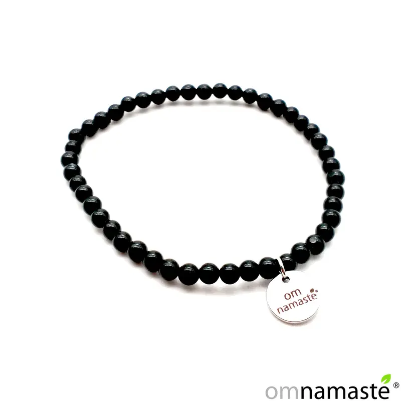 Pulsera turmalina bola 4mm