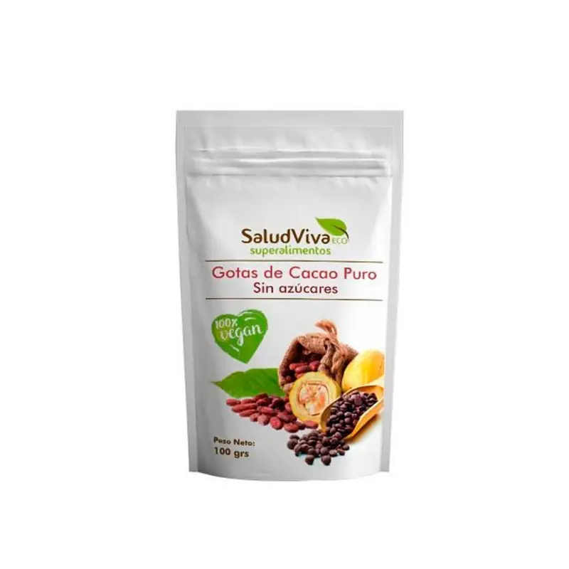 Pure Cocoa Drops Without Sugars 100g Eco - SALUD VIVA