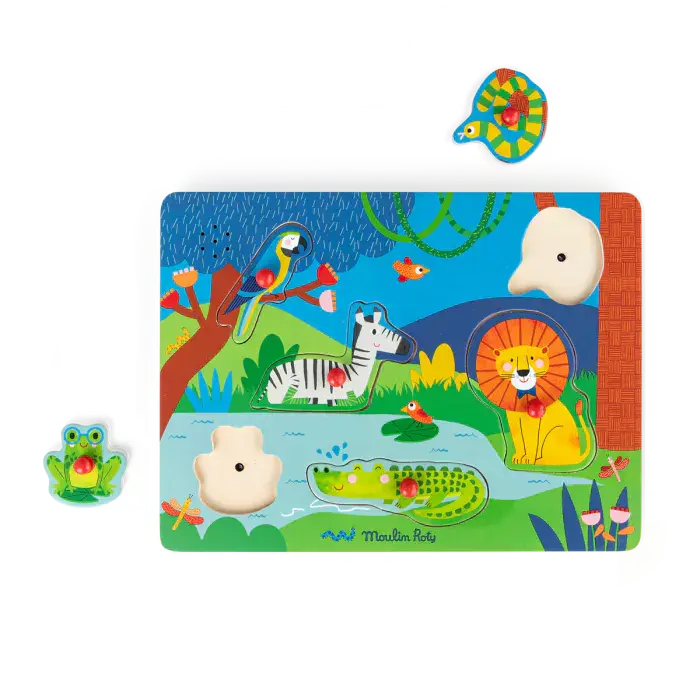 Puzzle sonoro de animales