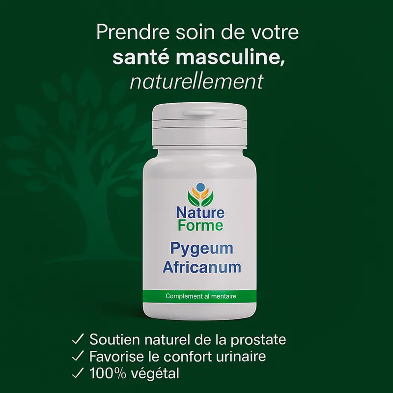 Pygeum Africanum - extrait de prunier d'Afrique pour le confort de la prostate et urinaire de l'homme