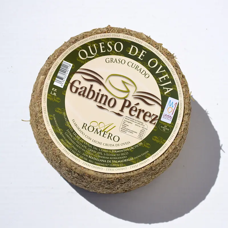 Queso de Oveja Curado al Romero Gabino Perez