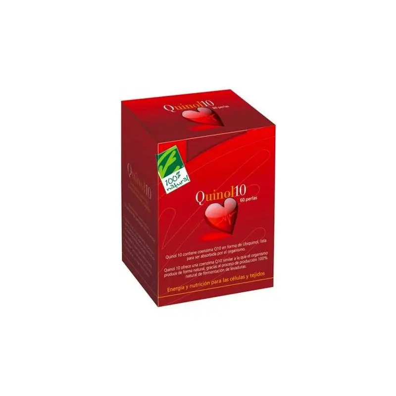 Quinol 10 (de ubiquinol)100mg, 60 perlas - CIEN POR CIEN NATURAL