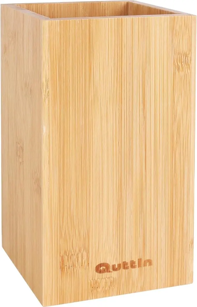 Quttin Bote para Utensilios de Cocina de Bambú
