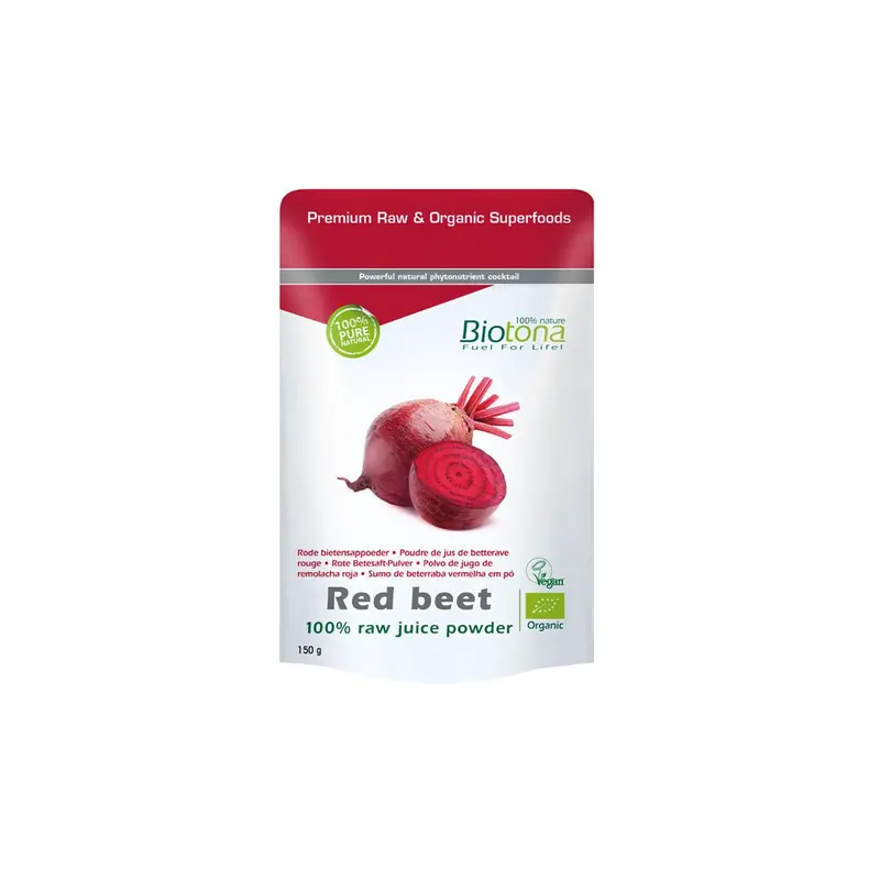 Red Beet (remolacha roja) polvo superfood bio - 150 g - Biotona