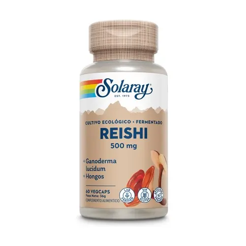 Reishi Fermentado( Betaglucanos ) 500 mg- 60Caps - SOLARAY