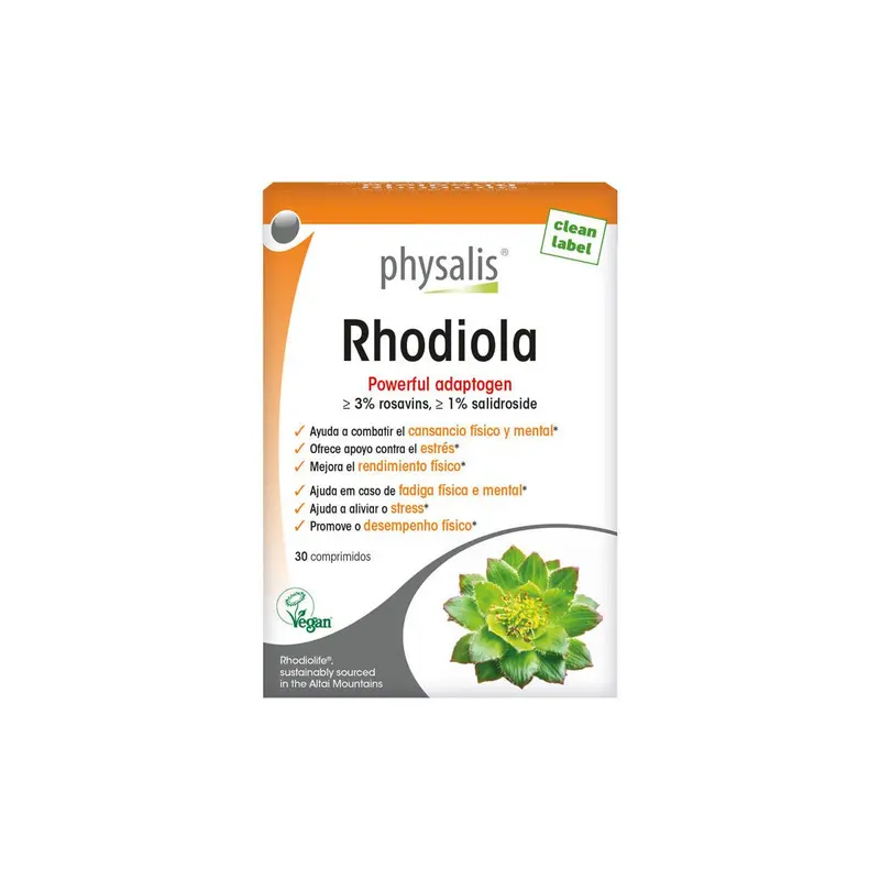Rhodiola Rosea - 30 comprimidos - Physalis