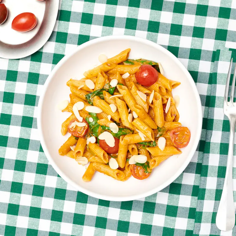Rigatoni al pesto de tomate seco