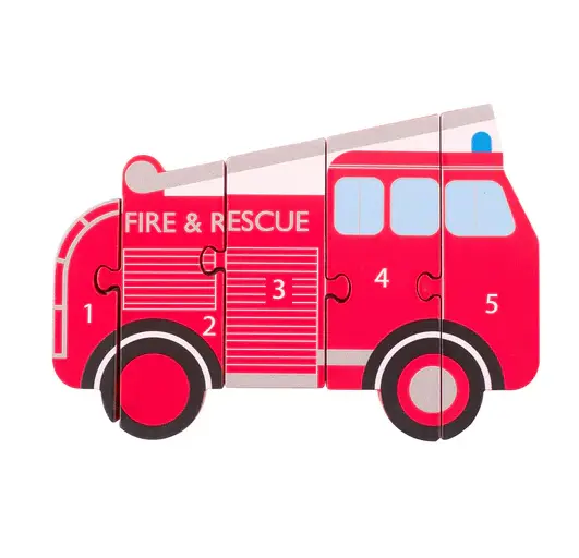 Rompecabezasde camión de bomberos vintage