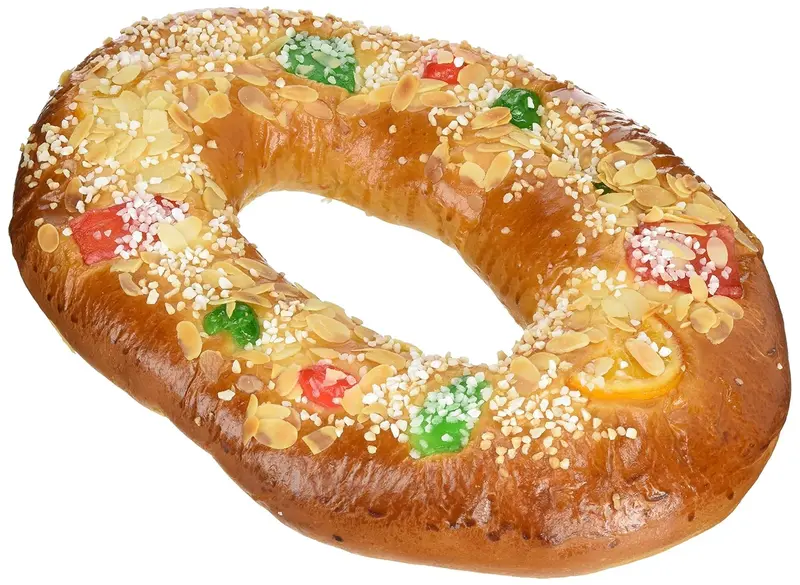 Roscón de Reyes Tradicional sin Nata de Dulcinova (500 g)