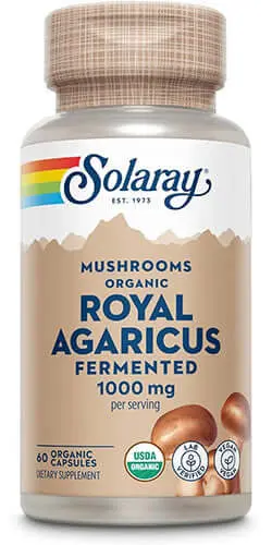 Royal Agaricus 1000 mg - 60 Cápsulas Vegetales - Solaray