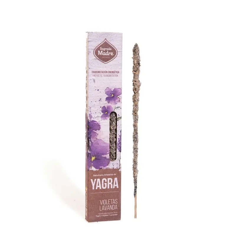 Sahumerio Yagra Violetas Lavanda - SAGRADA MADRE