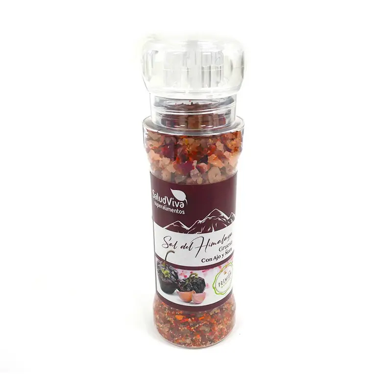Sal Himalaya Gruesa con Ñora y Ajo 145g - SALUD VIVA