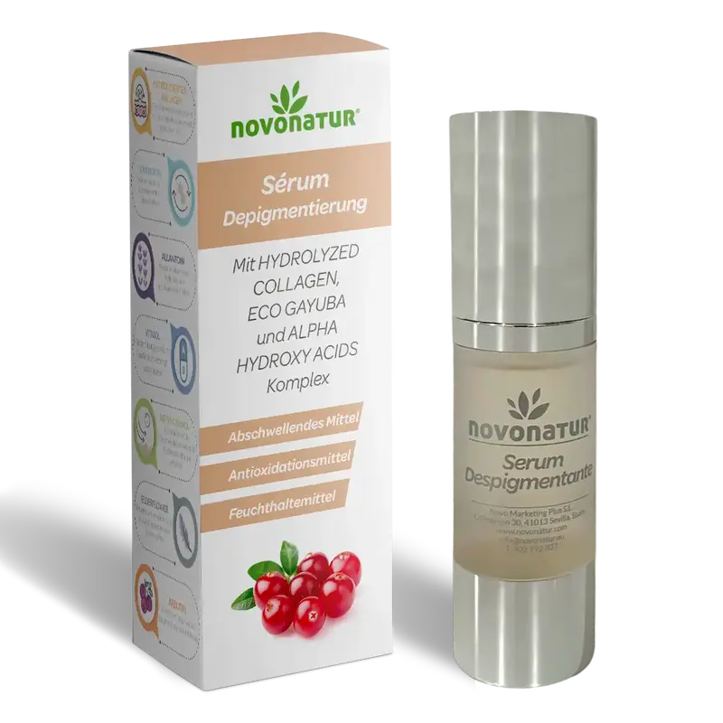 Serum despigmentante + Colágeno Hidrolizado + Gayuba ECO.