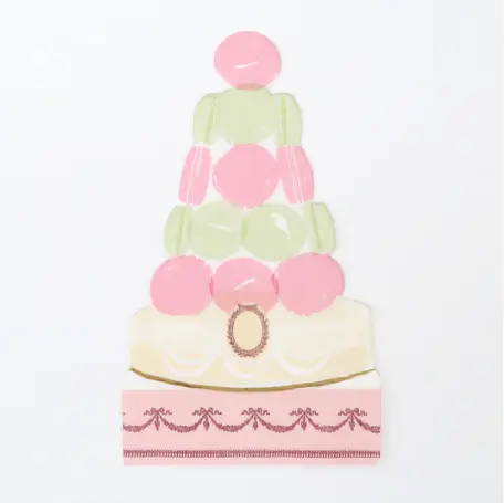 Servilleta pirámide macarons