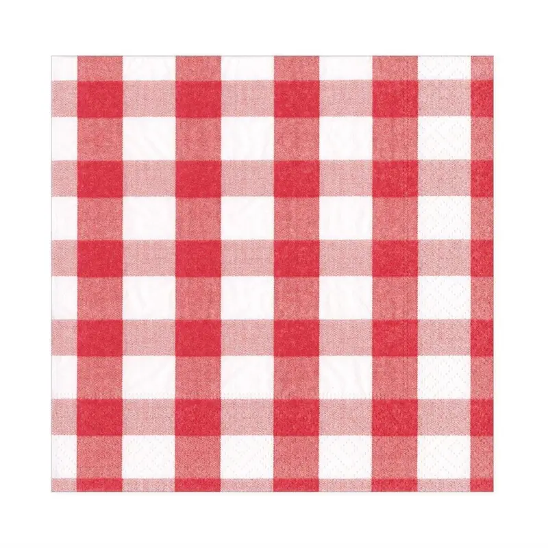 Servilletas almuerzo de papel diseño Gingham