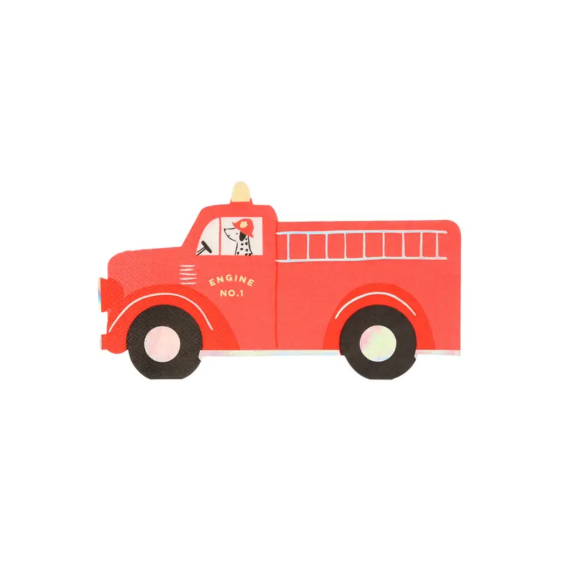 Servilletas camión de bombero
