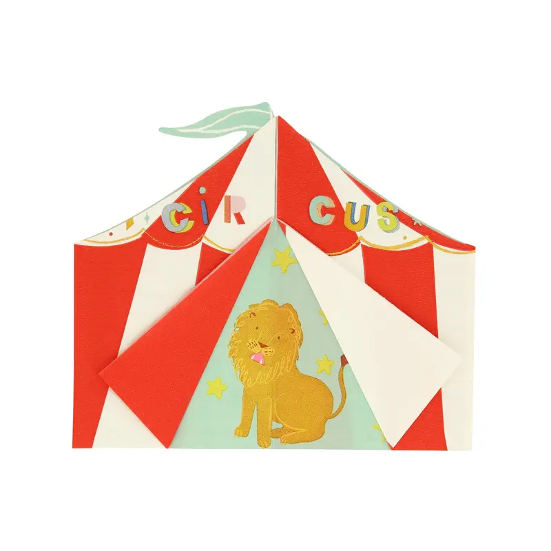 Servilletas carpa de circo
