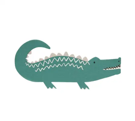 Servilletas cocodrilos