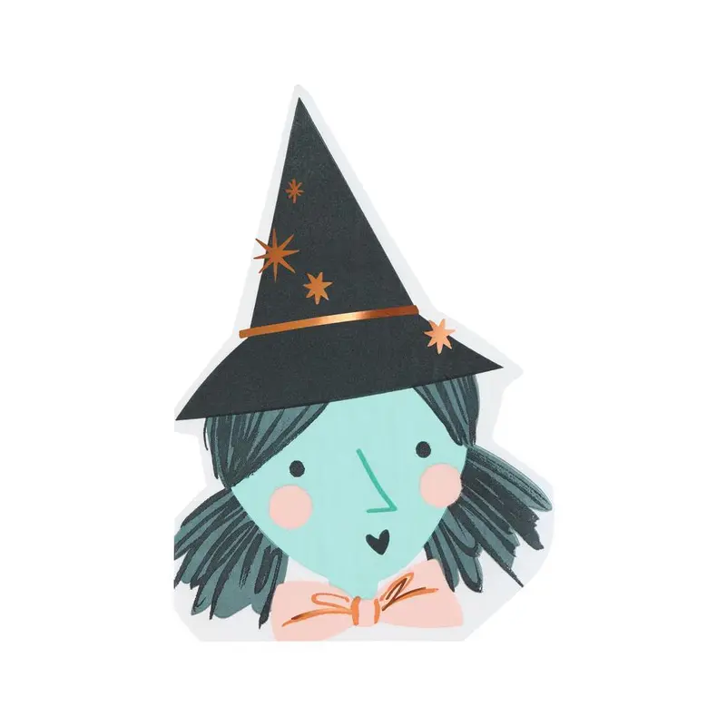 Servilletas de Bruja para Halloween (x16)