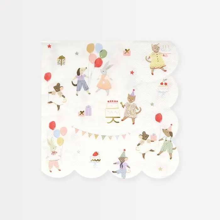 Servilletas Grandes Animal Friends