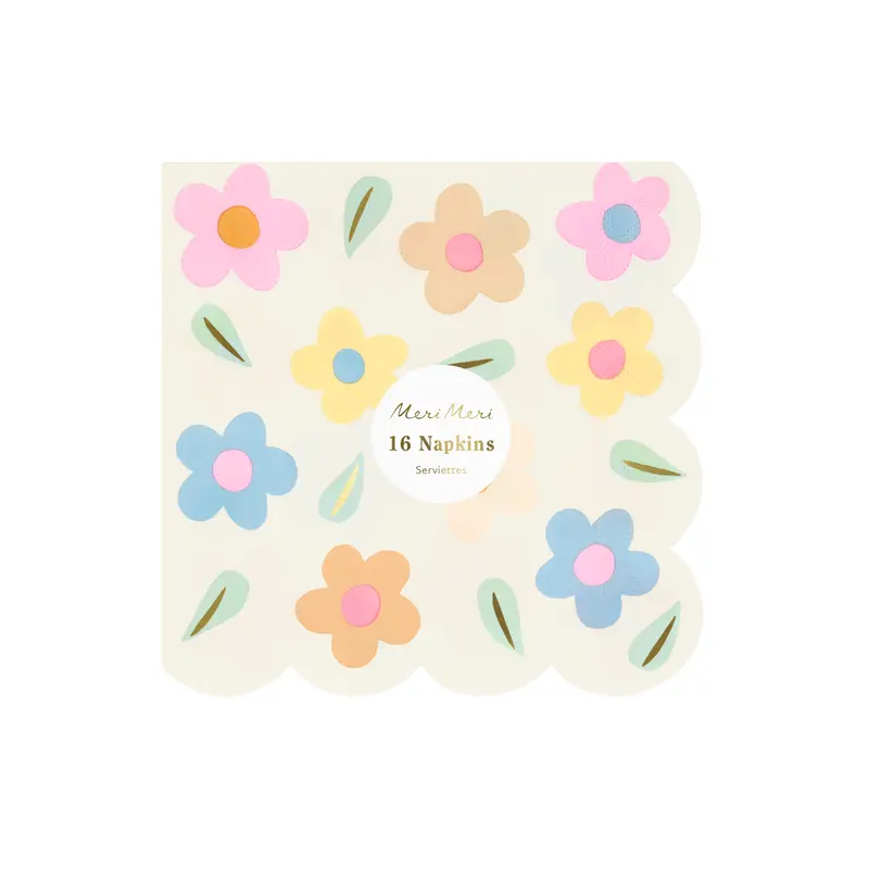 Servilletas grandes de flores