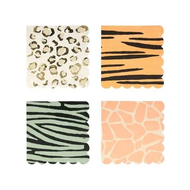 Servilletas grandes estampados Print animales